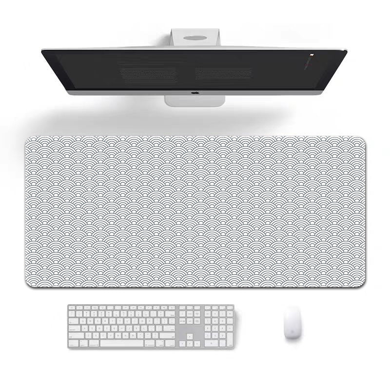 White Ripple 4mm Thick Anti Skid Deskpad 900*400*4mm