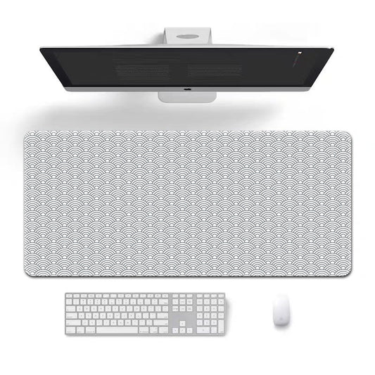 White Ripple 4mm Thick Anti Skid Deskpad 900*400*4mm