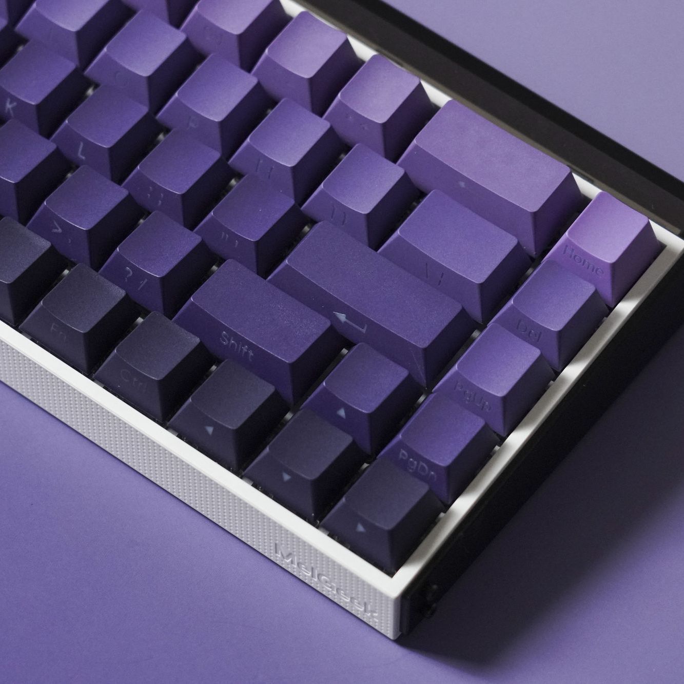 Purple Gradient Side Engraved Keycaps - OEM