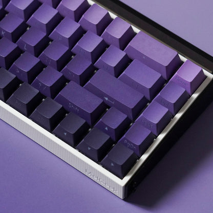 Purple Gradient Side Engraved Keycaps - OEM