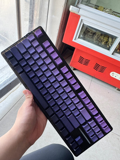 Purple Gradient Side Engraved Keycaps - OEM