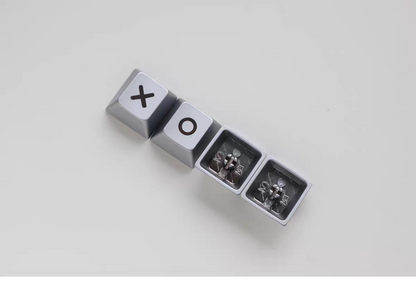 PS Themed Metal Silver Arrow Keycaps - Set of 4 Keys