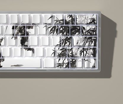 Samurai Eclipse Side Engraved PBT Keycaps 130Keys Cherry