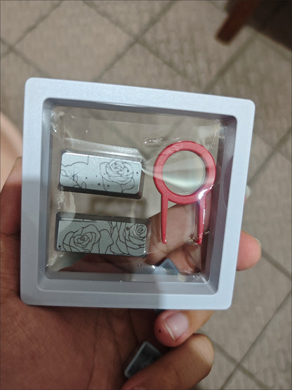 Rose Enter and Backspace Shine Through Keycaps - Combo of 2 Keys