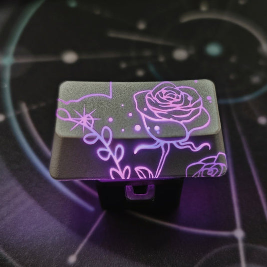 Rose Enter and Backspace Shine Through Keycaps - Combo of 2 Keys