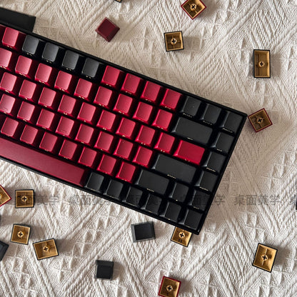 Red Samurai Doubleshot ABS Side Printed Cherry Profile Keycaps Set