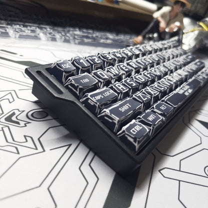 Cyber Graffiti Glowing Edge PBT 120+Keys Keycaps Set