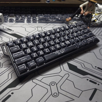 Cyber Graffiti Glowing Edge PBT 120+Keys Keycaps Set