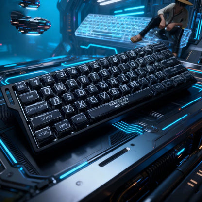 Cyber Graffiti Glowing Edge PBT 120+Keys Keycaps Set