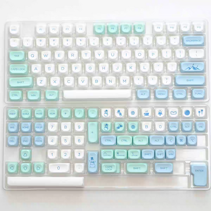 Snow Mountain PBT KOA Profile 120+ Keys Keycaps Set