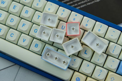 GMK Soymilk MA Profile PBT 120+ Keys Keycaps Set