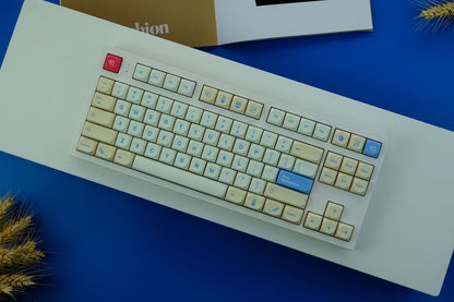 GMK Soymilk MA Profile PBT 120+ Keys Keycaps Set