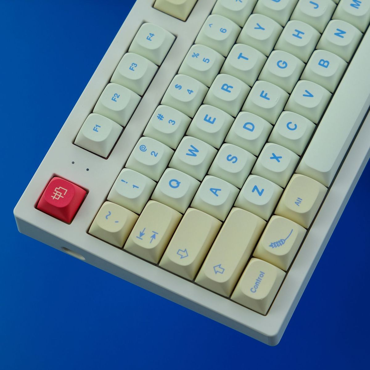 GMK Soymilk MA Profile PBT 120+ Keys Keycaps Set
