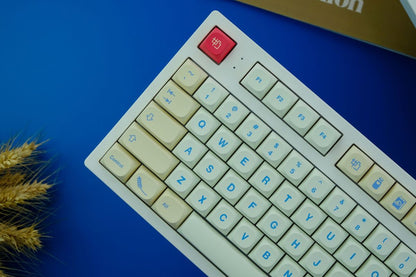 GMK Soymilk MA Profile PBT 120+ Keys Keycaps Set