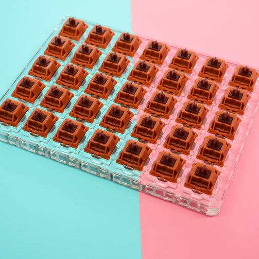 7x5 Acrylic Switch Tester Base with Cover by Gateron