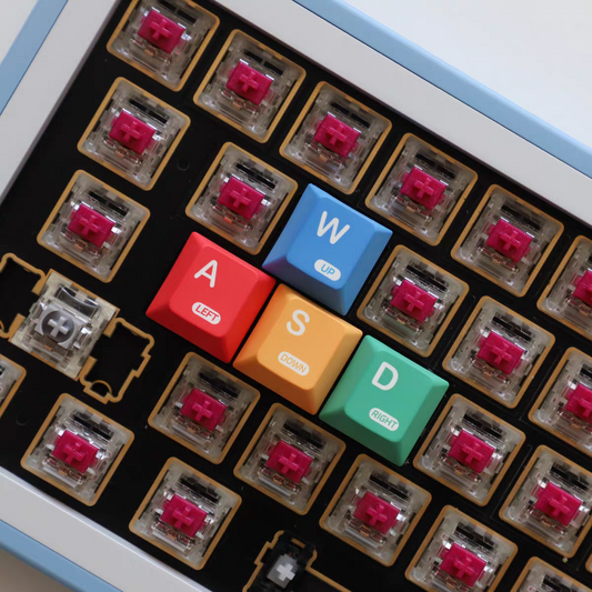 Colorful WASD Keycaps - Set of 4 Keys