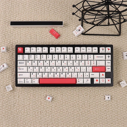 Tic-Tac-Toe PBT 128 Keys 1.7mm Keycaps Set OEM