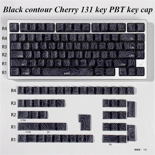 Topographic Black - Cherry