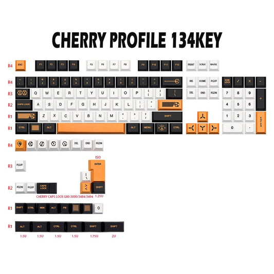 Virtual War 126 Keys - Cherry