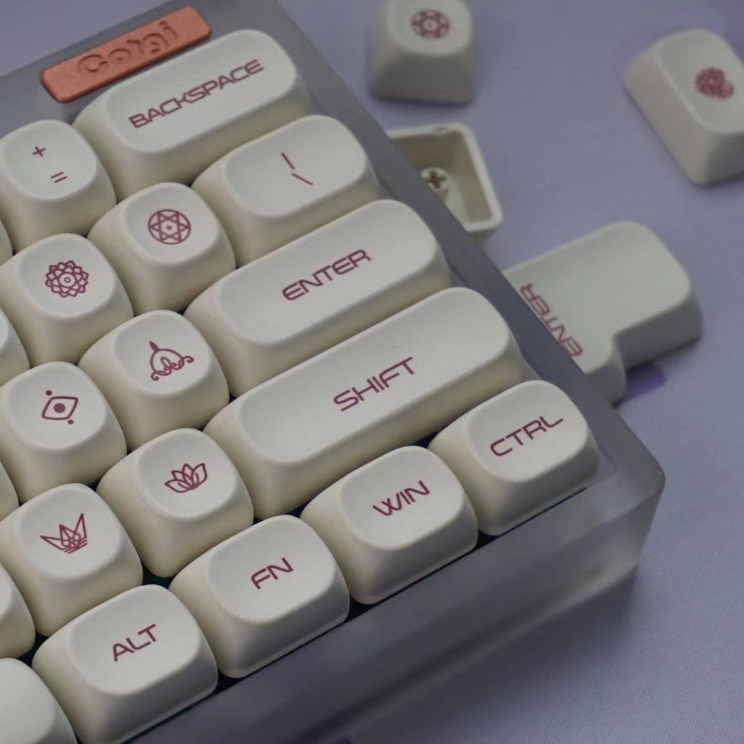 White Lotus MOA Profile 120+ Keys Keycaps Set