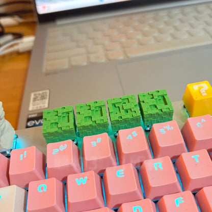 Minecraft Block 3D Printed Keycaps - Set of 4 Keys