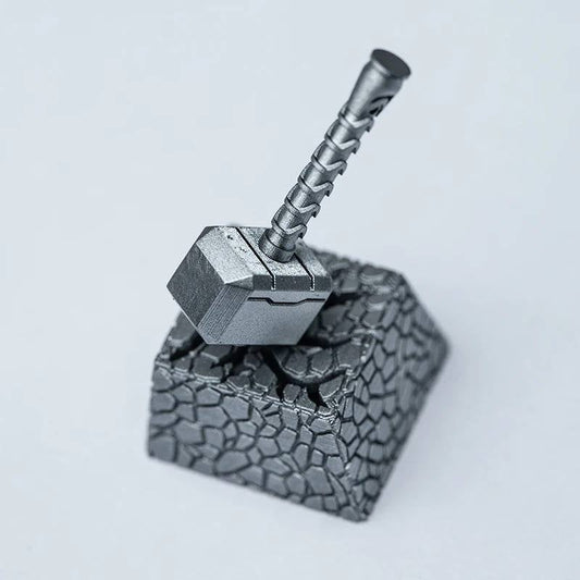 2In1 Resin Thor Hammer Baclit Artisan Keycaps